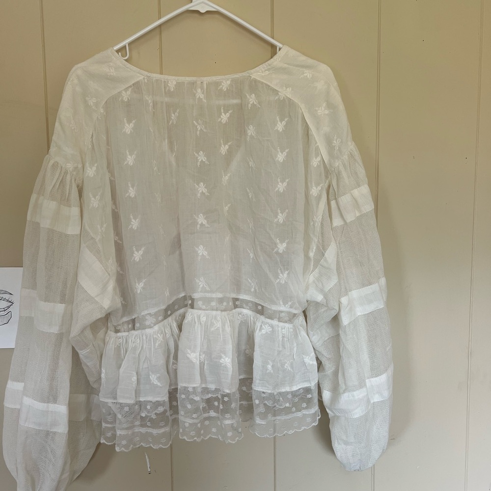 Free People White Blouse - Picture 4 of 5